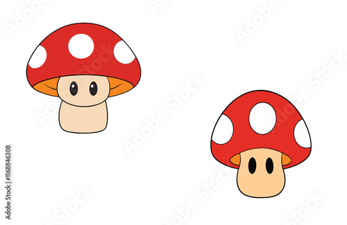 Mushroom vector illustration