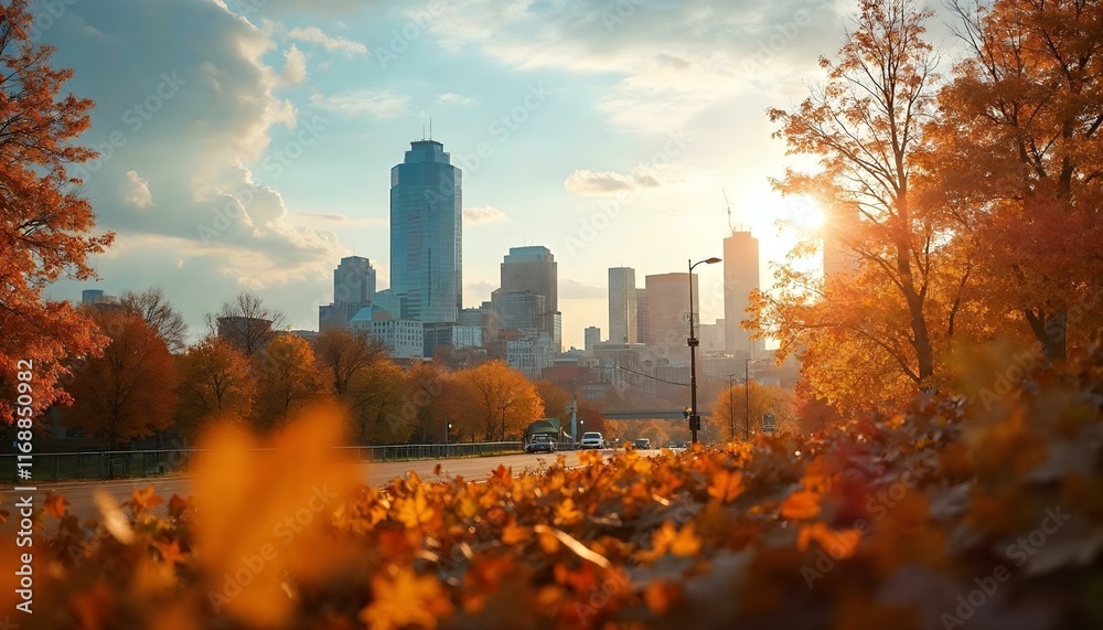 Obraz premium autumn in the city