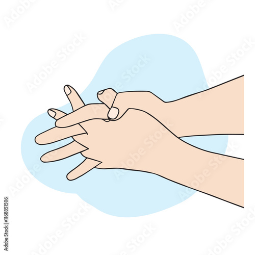 hand acupressure illustration