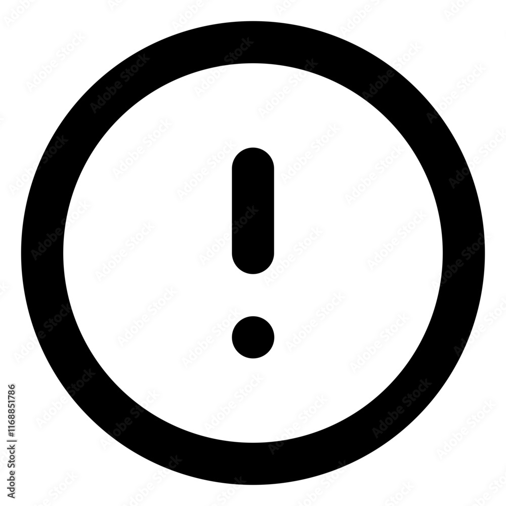 Alert circle design element