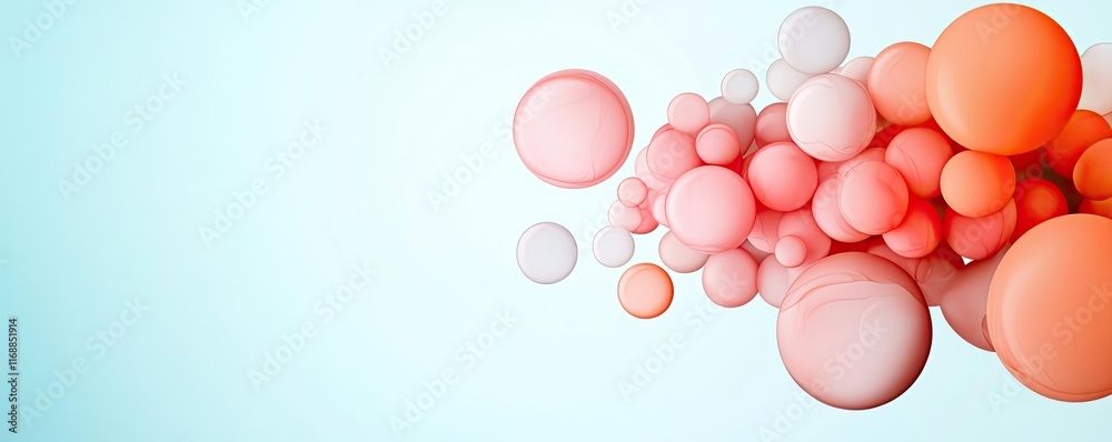 Ink abstract background idea. Colorful abstract spheres creating a dynamic and vibrant visual in soft hues. Ink abstract background idea. Colorful abstract spheres creating a dynamic and vibrant visual in soft hues.