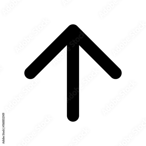 Arrow up design element