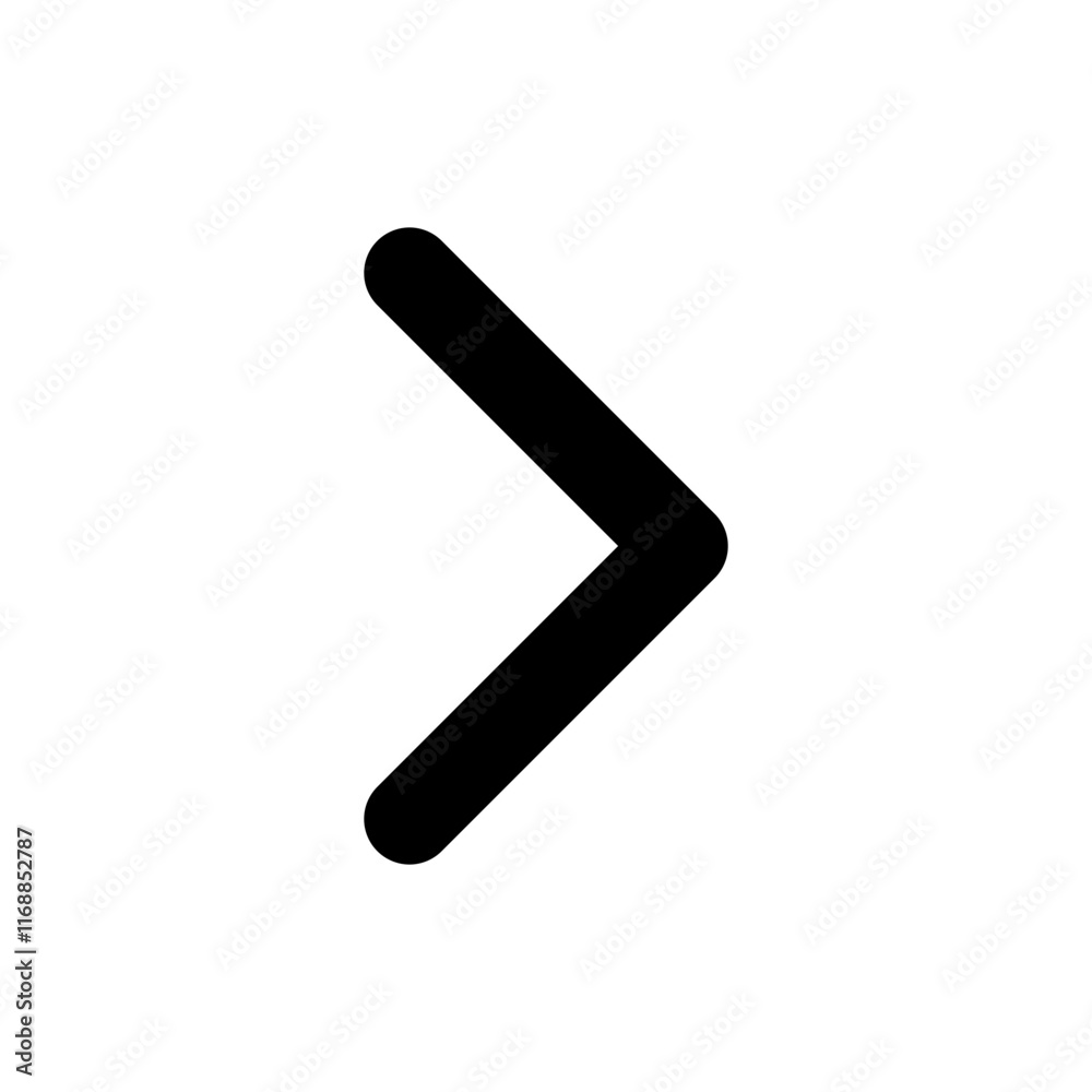 Chevron right design element