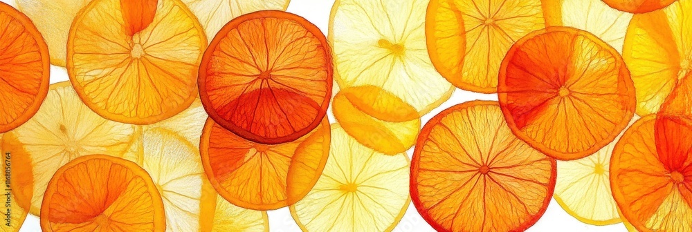 art of a pattern of orange slices on white background art of a pattern of orange slices on white background