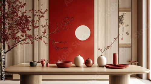 Modern Chinese New Year Decor with Minimalist Style