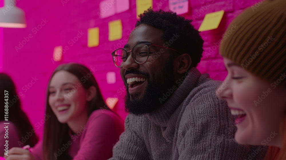 © Danila - The classroom serves as a dynamic setting where students talk about their project, providing an excellent backdrop for visuals focused on educational and collaborative learning