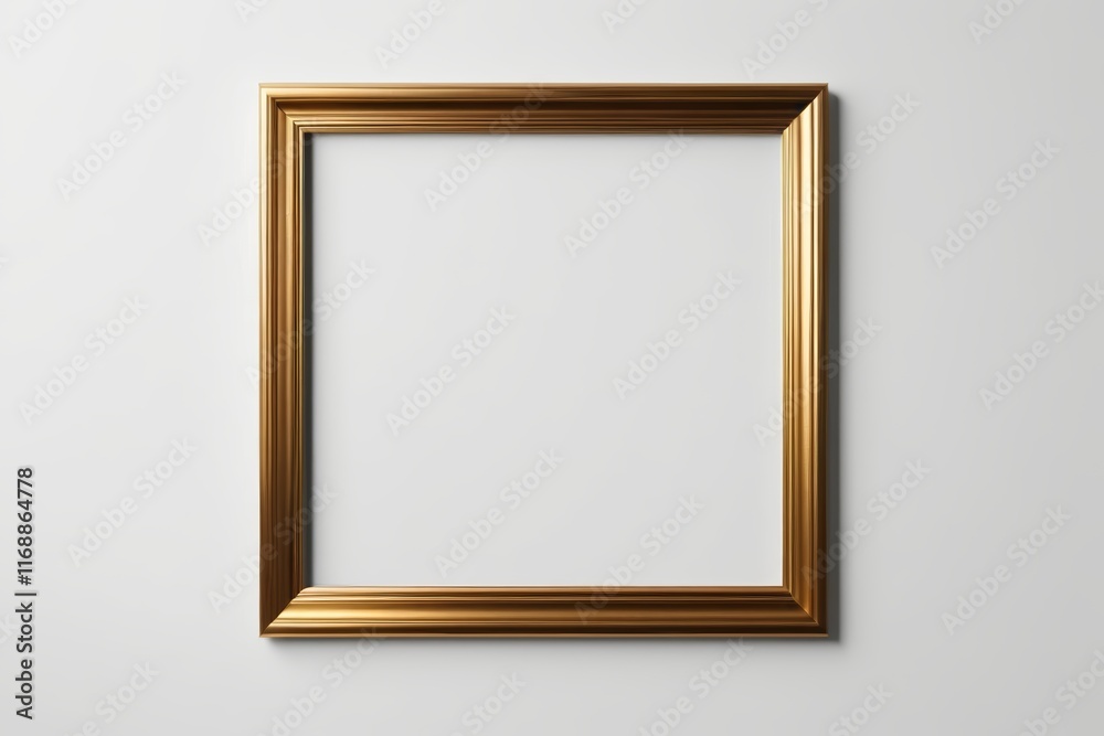 a close up of a golden frame on a white wall a close up of a golden frame on a white wall