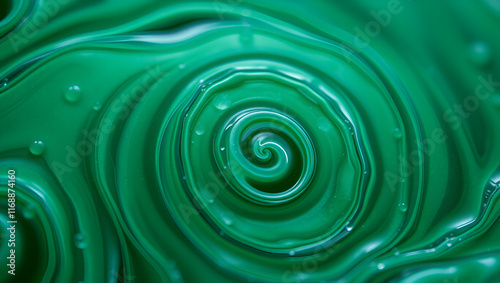 microscopic swirls of bluegreen algae photo