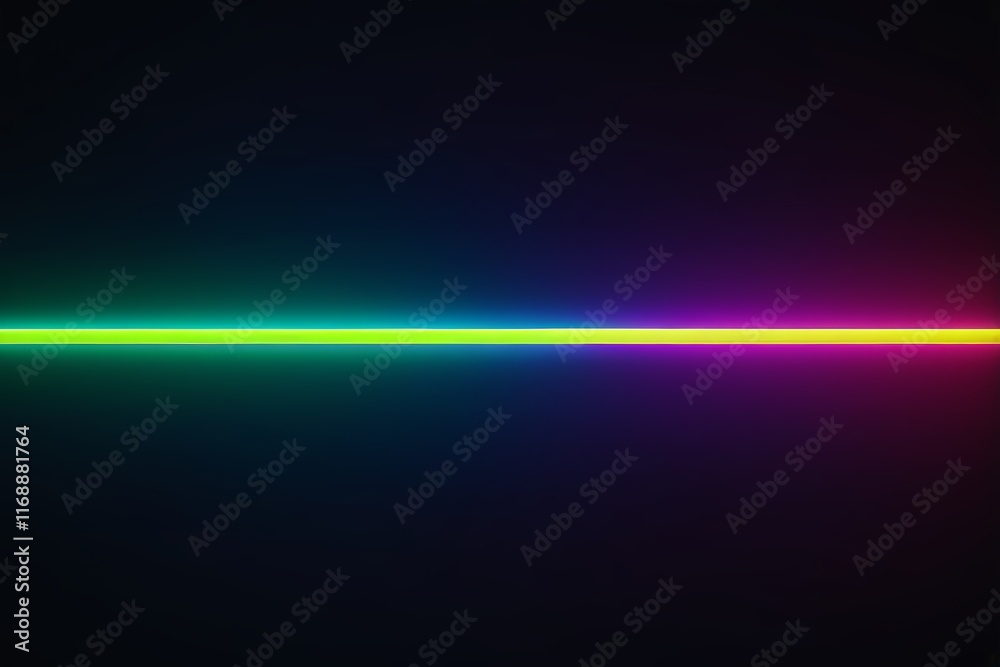 Obraz premium a close up of a rainbow colored light on a black background