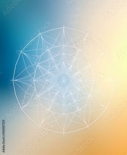 Sacred Geometry Bloom - Abstract Wallpaper with Harmonious Patterns