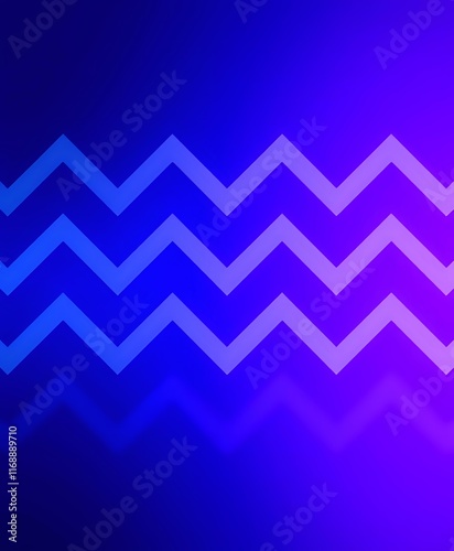 Vibrant Geometric Chevron Pattern in Deep Blues and Purples