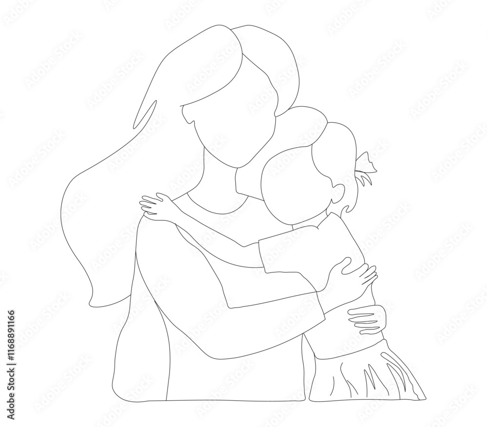 mother and child. Warm Hug of Love Celebrating Mother's Day with Elegance. mother and child. Warm Hug of Love Celebrating Mother's Day with Elegance.