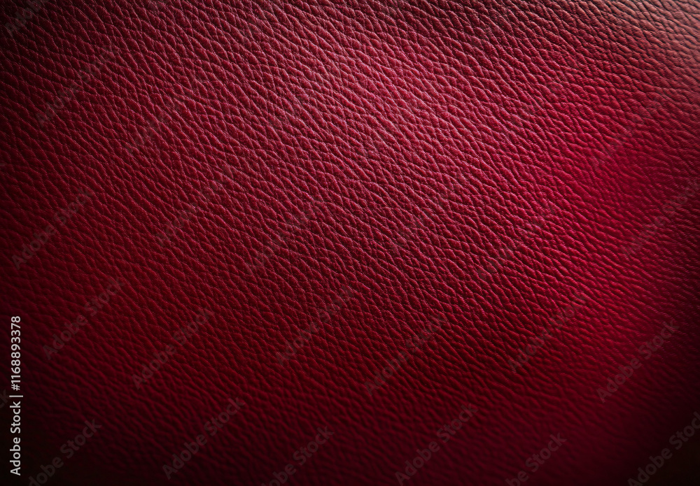 Fototapeta premium Luxurious rich crimson leather texture ideal for sophisticated design projects, showcasing elegance for events like upscale fashion shows, interior design, and branding.