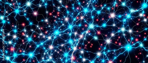 Dynamic Neural Network Glow - Bioluminescent Cyber Art for Tech