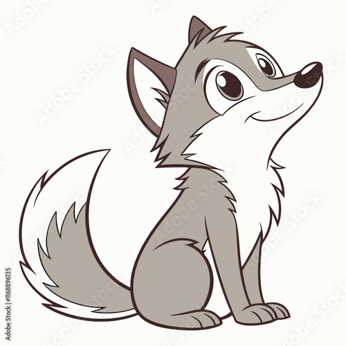 Vector Wolf Isolated, Isolated, Animals, Editable