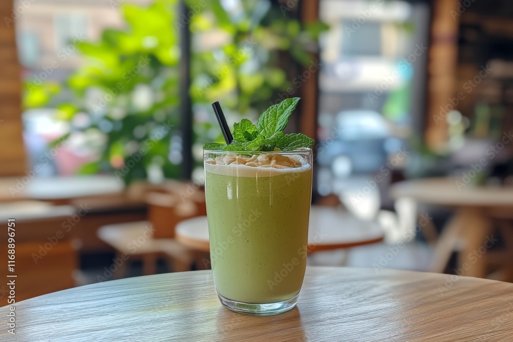Refreshing Green Smoothie with Mint Refreshing Green Smoothie with Mint