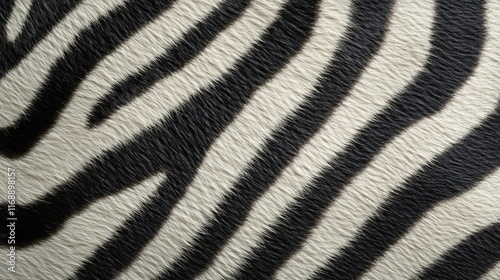 Close-up View of Elegant Zebra Stripes Showing detailed Texture and Pattern for Artistic and Design Purposes in Various Projects