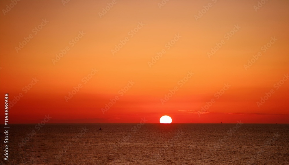 The point at which the temperature gradually drops in a bright orange sunset The point at which the temperature gradually drops in a bright orange sunset
