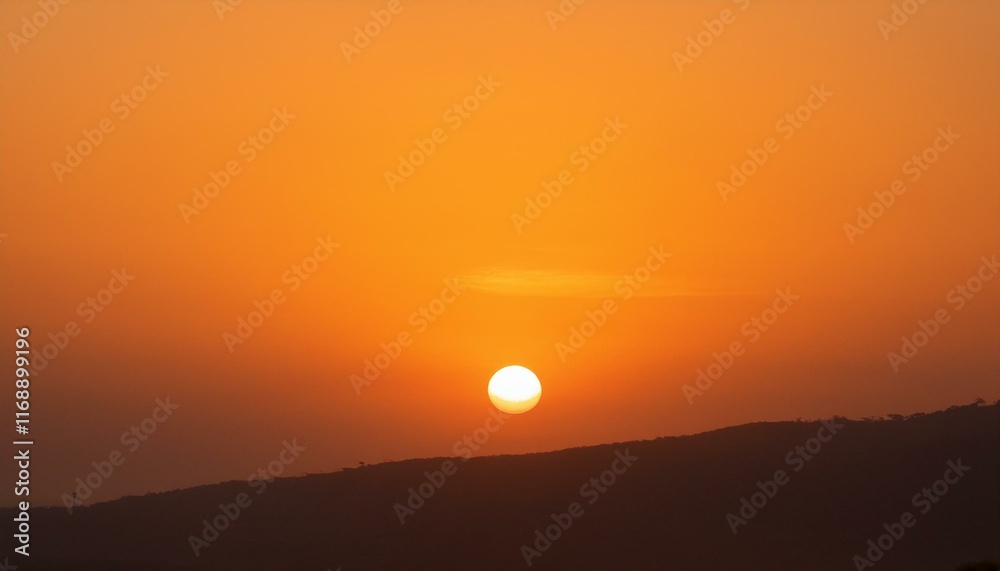 The point at which the temperature gradually drops in a bright orange sunset The point at which the temperature gradually drops in a bright orange sunset