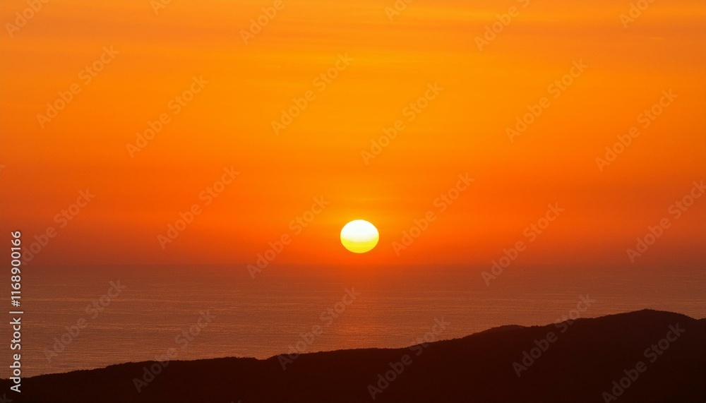 The point at which the temperature gradually drops in a bright orange sunset The point at which the temperature gradually drops in a bright orange sunset