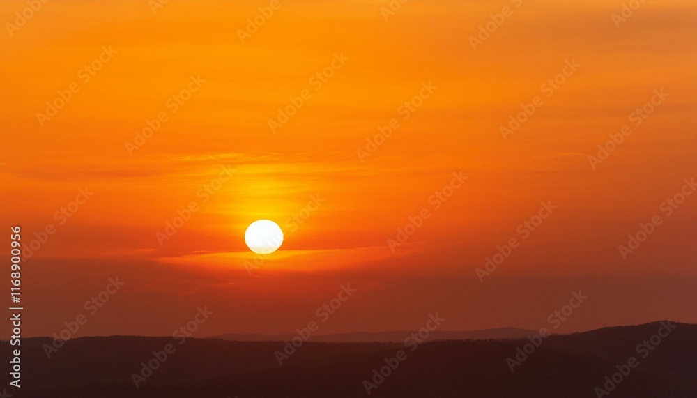 The point at which the temperature gradually drops in a bright orange sunset The point at which the temperature gradually drops in a bright orange sunset