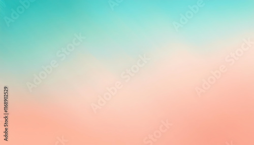 Pastel Teal and Peach Gradient Background  Soft  Smooth  Abstract Texture for Design