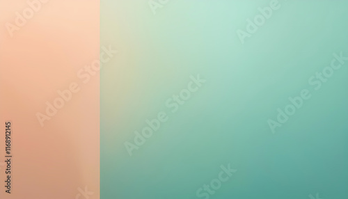Abstract Pastel Background  Peach and Teal Gradient Texture