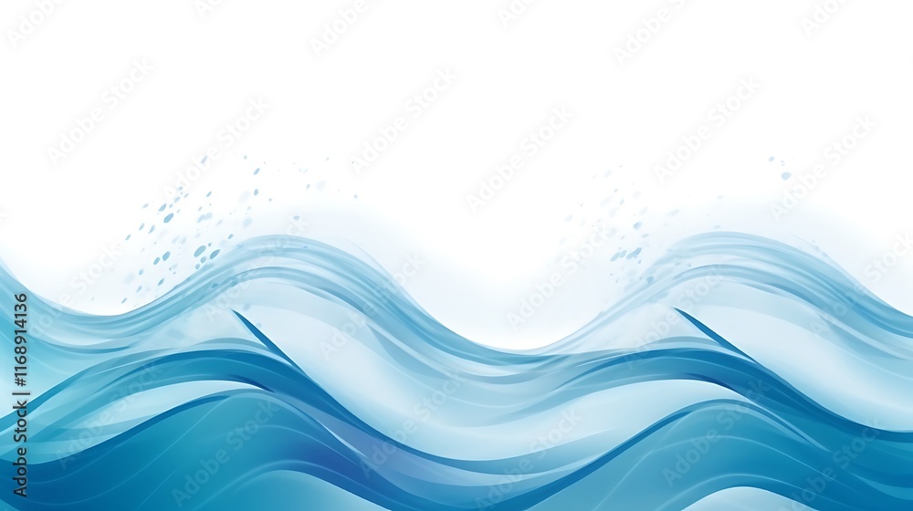 Abstract Blue Waves Water Design Background Abstract Blue Waves Water Design Background