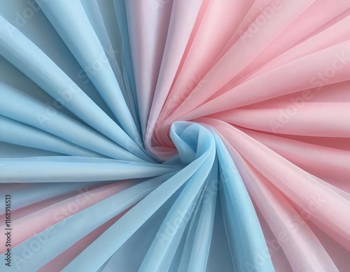 Wallpaper Mural Close-up of a pink and light blue tutu fabric fold Torontodigital.ca