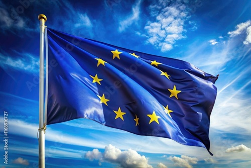 Europe's largest EU flag unfurls, a breathtaking symbol of unity.