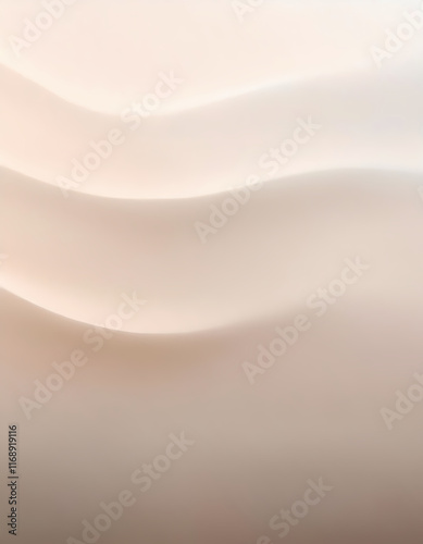 Abstract Beige Cream Wave Background  Smooth  Elegant  Soft  Flowing Texture for Design