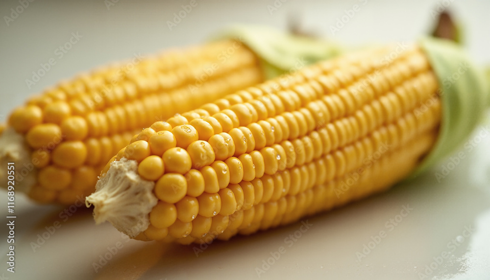 Close-up of Sweet Corn with vibrant texture. Close-up of Sweet Corn with vibrant texture.