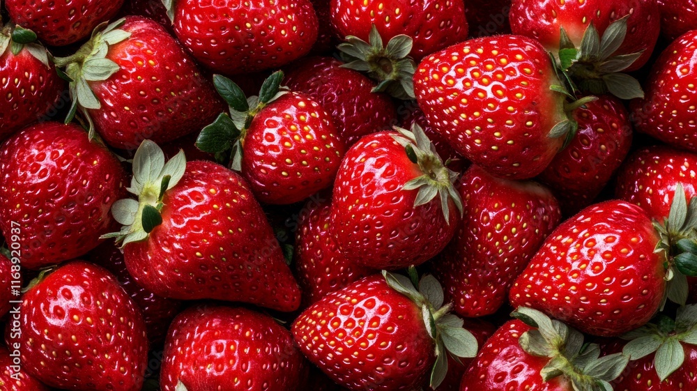 A pattern of strawberry. Generative AI A pattern of strawberry. Generative AI