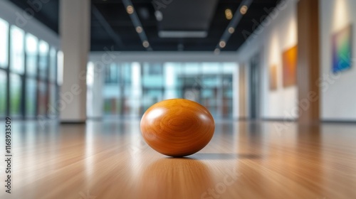 Modern Art Sculptures in Minimalist Gallery Space. Generative AI photo