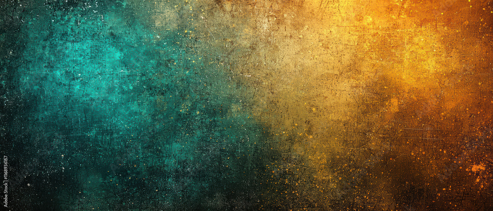 Fototapeta premium Abstract gradient design with glowing transitions in teal and orange hues