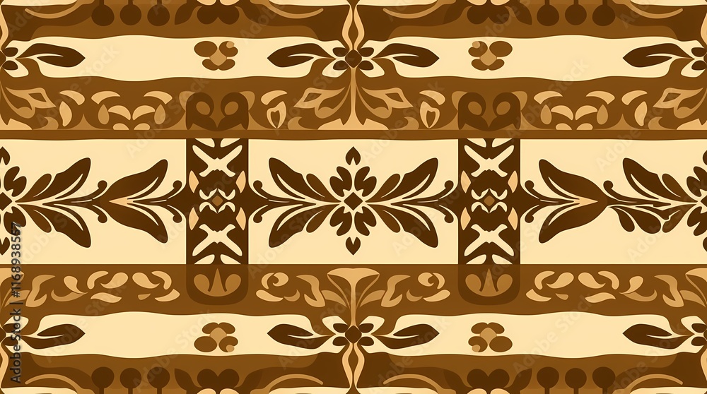Brown Floral Pattern: A captivating seamless pattern featuring intricate floral motifs in warm brown hues. This elegant design, with its repeating design. Brown Floral Pattern: A captivating seamless pattern featuring intricate floral motifs in warm brown hues. This elegant design, with its repeating design.
