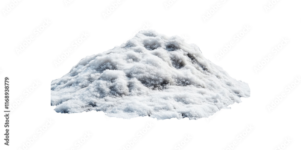 Large Snow Mound With Realistic Texture Isolated on Transparent Background Large Snow Mound With Realistic Texture Isolated on Transparent Background