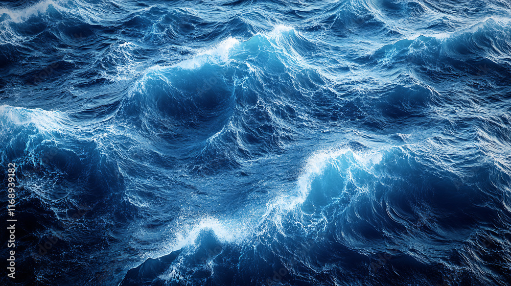 Fototapeta premium Colorful Ocean Wave. Sea water in crest shape. Sunset light and beautiful clouds on background 