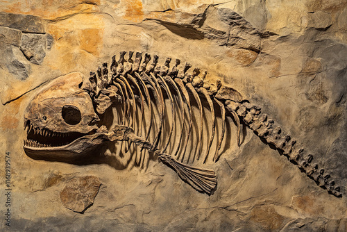 Marine fossil beds photo