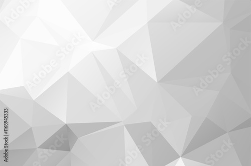 White Polygonal Mosaic Background, Low Poly Style, Vector illustration, Business Design Templates