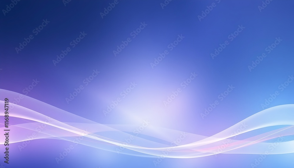 Fototapeta premium Abstract Blue Gradient Background with Flowing Waves Texture Generative AI