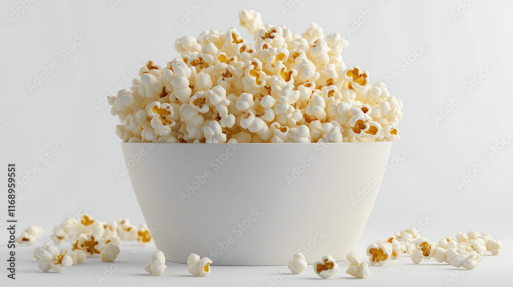 Popcorn in a bowl.