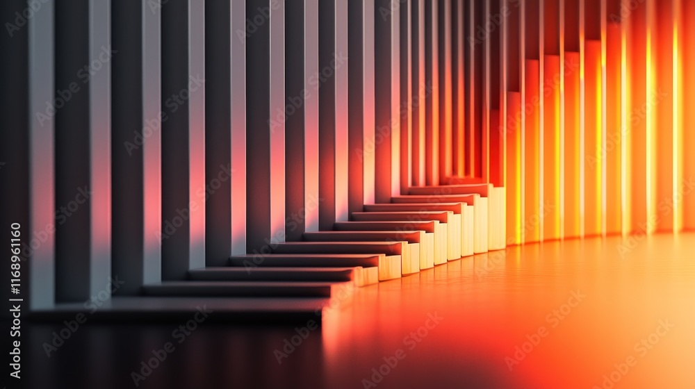 Abstract composition with gradient lighting and geometric shapes. Abstract composition with gradient lighting and geometric shapes.