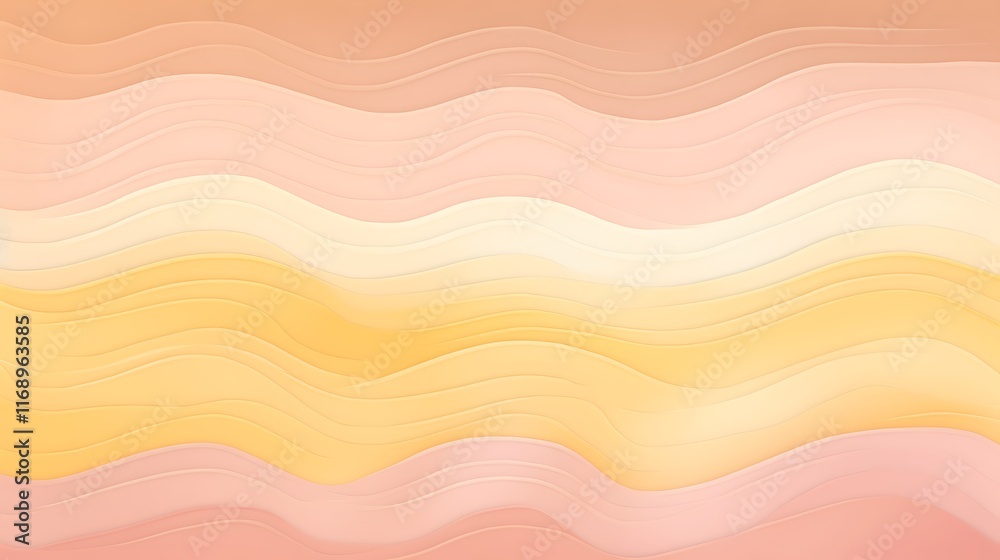 Fototapeta premium Abstract Pastel Wave Pattern Background Design