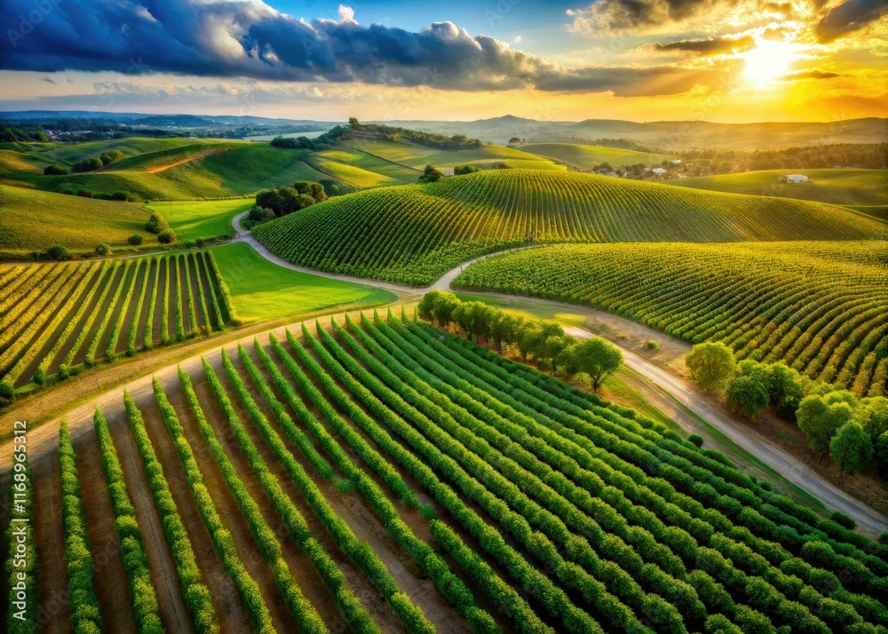 Puglia's vineyards, a stunning aerial perspective. Drone photography reveals Italian wine country's charm. Puglia's vineyards, a stunning aerial perspective. Drone photography reveals Italian wine country's charm.