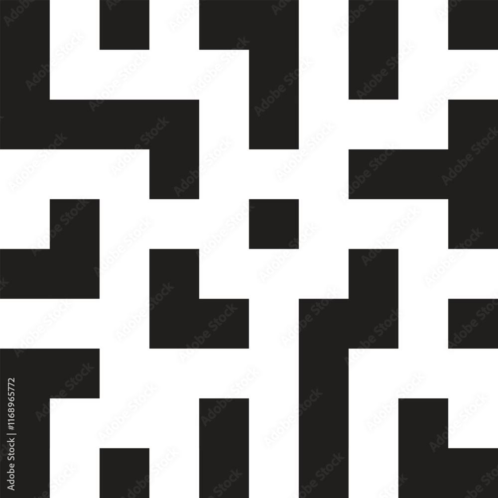 Infinite maze seamless background pattern. Vector illustration. Infinite maze seamless background pattern. Vector illustration.