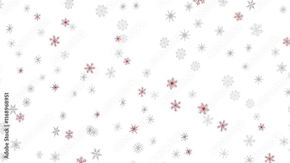 Sparkling Snowfall: Dynamic 3D Illustration of Falling Christmas Snowflakes Sparkling Snowfall: Dynamic 3D Illustration of Falling Christmas Snowflakes