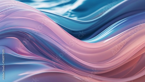 Elegant Abstract Water Background with Smooth Flowing Lines