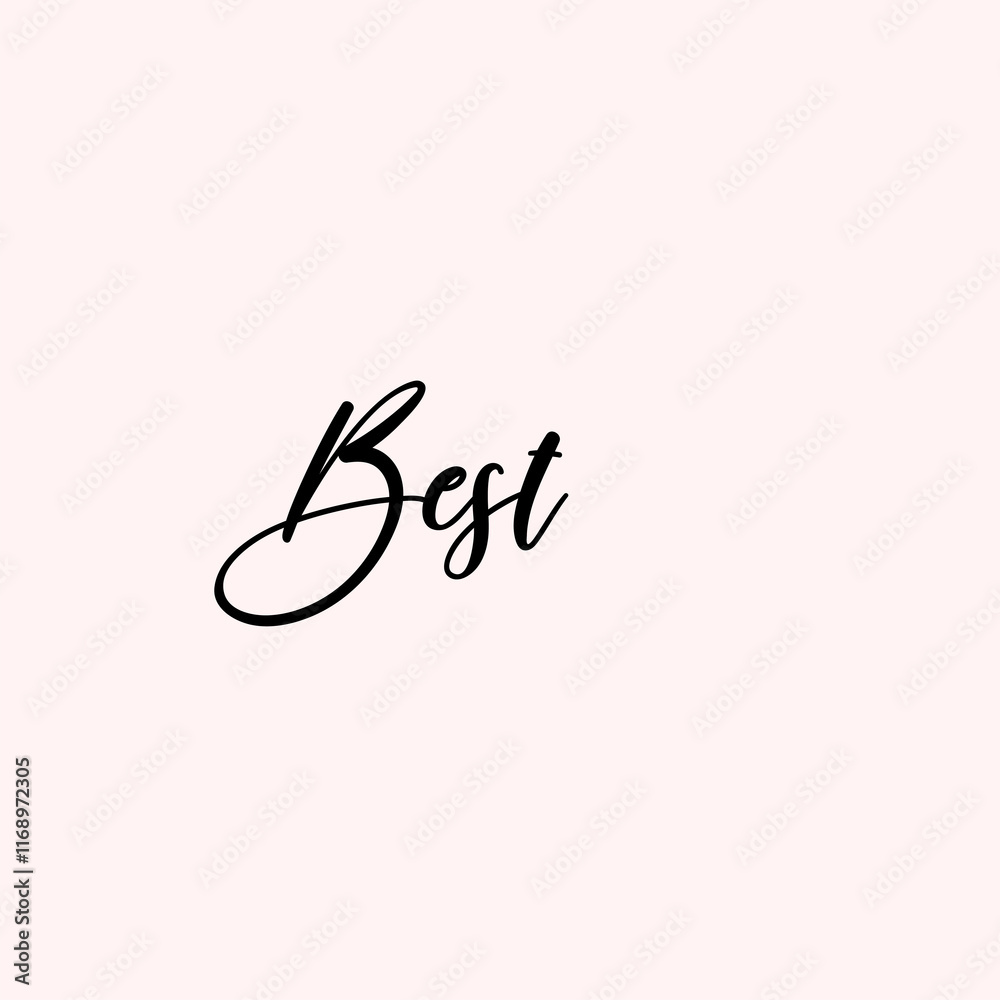 Best Text Typography isolated on light background Best Text Typography isolated on light background