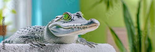 Close-Up of a Crocodile photo